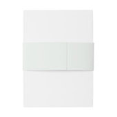 Bandeau De Faire-part Aquarelle Moderne Boho Branches en feuilles (Dos Example)