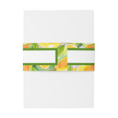 Bandeau De Faire-part Aquarelle moderne Lemon Jardin jaune (Dos Example)