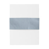 Bandeau De Faire-part Aquarelle moderne Mariage Dusty Blue ID816 (Dos Example)