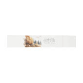 Bandeau De Faire-part Aquarelle Muet Automne Mariage paysage Automne (Plat)