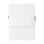 Bandeau De Faire-part Aquarelle noire Abstraite moderne (Dos Example)