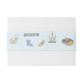 Bandeau De Faire-part Aquarelle Nola Mariage Bellyband (Dos exemple)