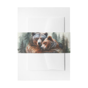 Bandeau De Faire-part Aquarelle Oears Rustic Wilderness Mariage