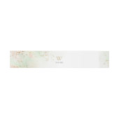 Bandeau De Faire-part Aquarelle or Confetti Monogramme Mariage (Plat)