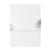 Bandeau De Faire-part Aquarelle Pastel Succulents Mariage Monogramme (Dos Example)