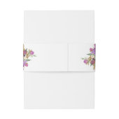 Bandeau De Faire-part Aquarelle pourpre Étincelle Améthyste Bande de ven (Dos Example)