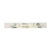 Bandeau De Faire-part Aquarelle romantique Rose Mariage (Plat)