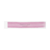 Bandeau De Faire-part Aquarelle rose brosse (Plat)