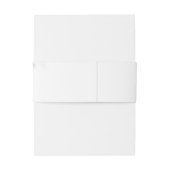 Bandeau De Faire-part Aquarelle rose et gris Mariage floral (Dos Example)