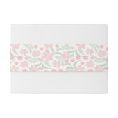 Bandeau De Faire-part Aquarelle rose floral (Dos exemple)