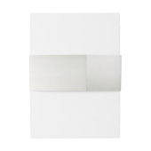 Bandeau De Faire-part Aquarelle rose Floral Frame Bronze brillant (Dos Example)