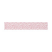 Bandeau De Faire-part Aquarelle rose mignonne Motif de coeur (Plat)