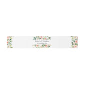 Bandeau De Faire-part Aquarelle rose pâle Mariage floral (Plat)
