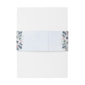 Bandeau De Faire-part Aquarelle rose romantique Rose Mariage bleu (Dos Example)