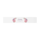 Bandeau De Faire-part Aquarelle rose rose rose et mariage de pivoine (Plat)