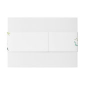 Bandeau De Faire-part Aquarelle sauvage Roses Garland (Dos exemple)