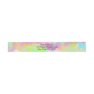 Bandeau De Faire-part Aquarelle Splatter Colorful Abstract Design