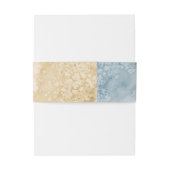 Bandeau De Faire-part Aquarelle Starfish Beach Wedding Dusty Blue Ocean (Dos Example)