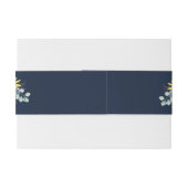 Bandeau De Faire-part Aquarelle tournesol eucalyptus mariage ceinture ba (Dos exemple)