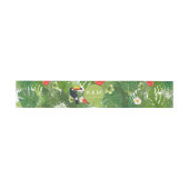 Bandeau De Faire-part Aquarelle Tropical avec Toucan Green ID577 (Plat)