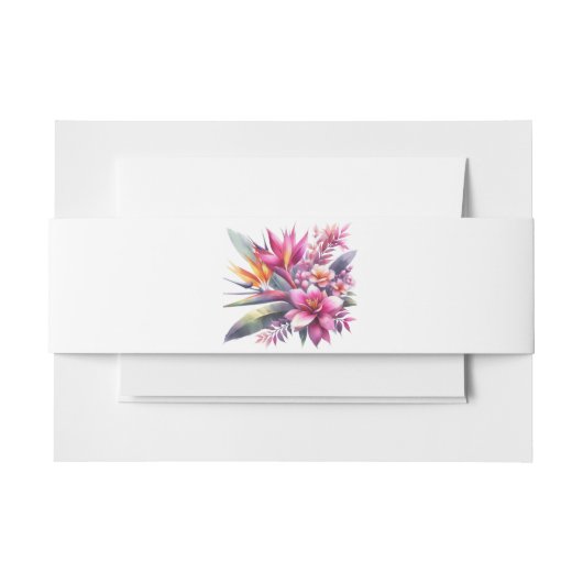 Bandeau De Faire-part Aquarelle Tropical Bliss-Mariage- (Devant Example)