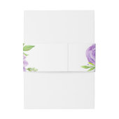 Bandeau De Faire-part Aquarelle ultra violet (Dos Example)