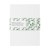 Bandeau De Faire-part Aquarelle Verdure Artisan Soap Band Wrap (Dos Example)