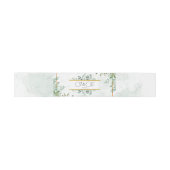 Bandeau De Faire-part Aquarelle verdure feuillage feuille mariage (Plat)