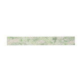 Bandeau De Faire-part Aquarelle Vert et Blanc Hydrangea Crest (Plat)