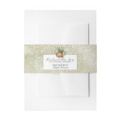 Bandeau De Faire-part Aquarelle Verte Alote Fabriqué à la main (Devant example)