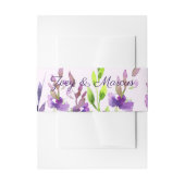 Bandeau De Faire-part Aquarelle violet lavande (Devant example)