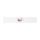 Bandeau De Faire-part Aquarelle violet ultra violet Mariage de fleurs PS (Plat)
