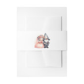 Bandeau De Faire-part Aquarelle Whimsical Gnome Mariage envelopper rusti (Devant example)