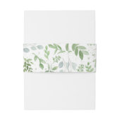 Bandeau De Faire-part Aquarelle Whimsical Mariage Motif (Dos Example)