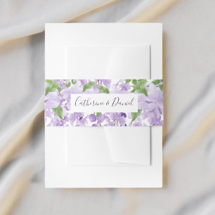 Bandeau De Faire-part Aquarelle Wisteria Nom personnalisé   MARIAGE