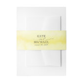 Bandeau De Faire-part Aquarelles Jaune Lumineuse Moderne (Devant example)