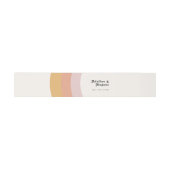 Bandeau De Faire-part Arc-en-ciel moderne rétro 70's (Plat)