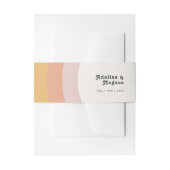 Bandeau De Faire-part Arc-en-ciel moderne rétro 70's (Devant example)