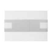 Bandeau De Faire-part Argent avec texte (Dos exemple)