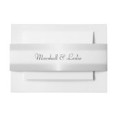 Bandeau De Faire-part Argent avec texte (Devant Example)