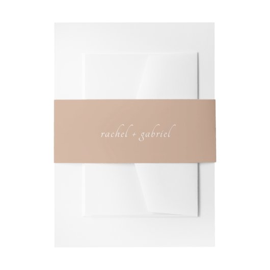 Bandeau De Faire-part Argile | Écriture Chic Simple Mariage (Devant example)