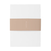 Bandeau De Faire-part Argile | Écriture Chic Simple Mariage (Dos Example)