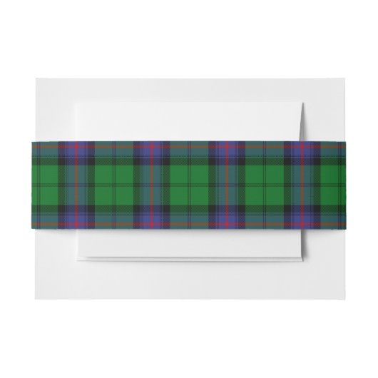 Bandeau De Faire-part Armstrong Scottish Tartan Belly Band (Devant Example)