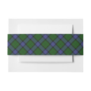 Bandeau De Faire-part Armstrong Tartan Scottish Plaid