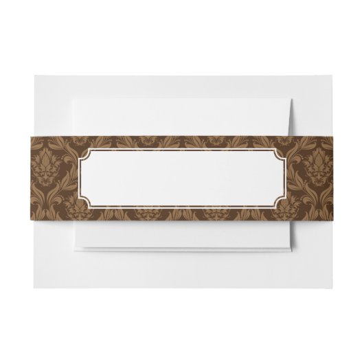 Bandeau De Faire-part Arrière - plan 2 de damassé (Devant Example)