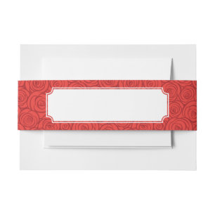 Bandeau De Faire-part Arrière - plan abstrait de roses rouges