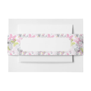 Bandeau De Faire-part Arrière - plan avec le papillon