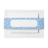 Bandeau De Faire-part Arrière - plan bleu de motif de pingouins (Devant Example)