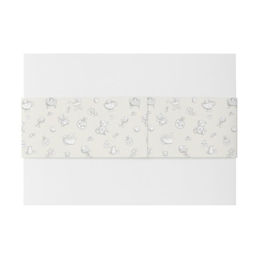 Bandeau De Faire-part Arrière - plan de bébé (Dos exemple)