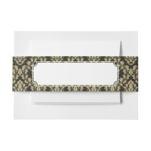 Bandeau De Faire-part Arrière - plan de damassé